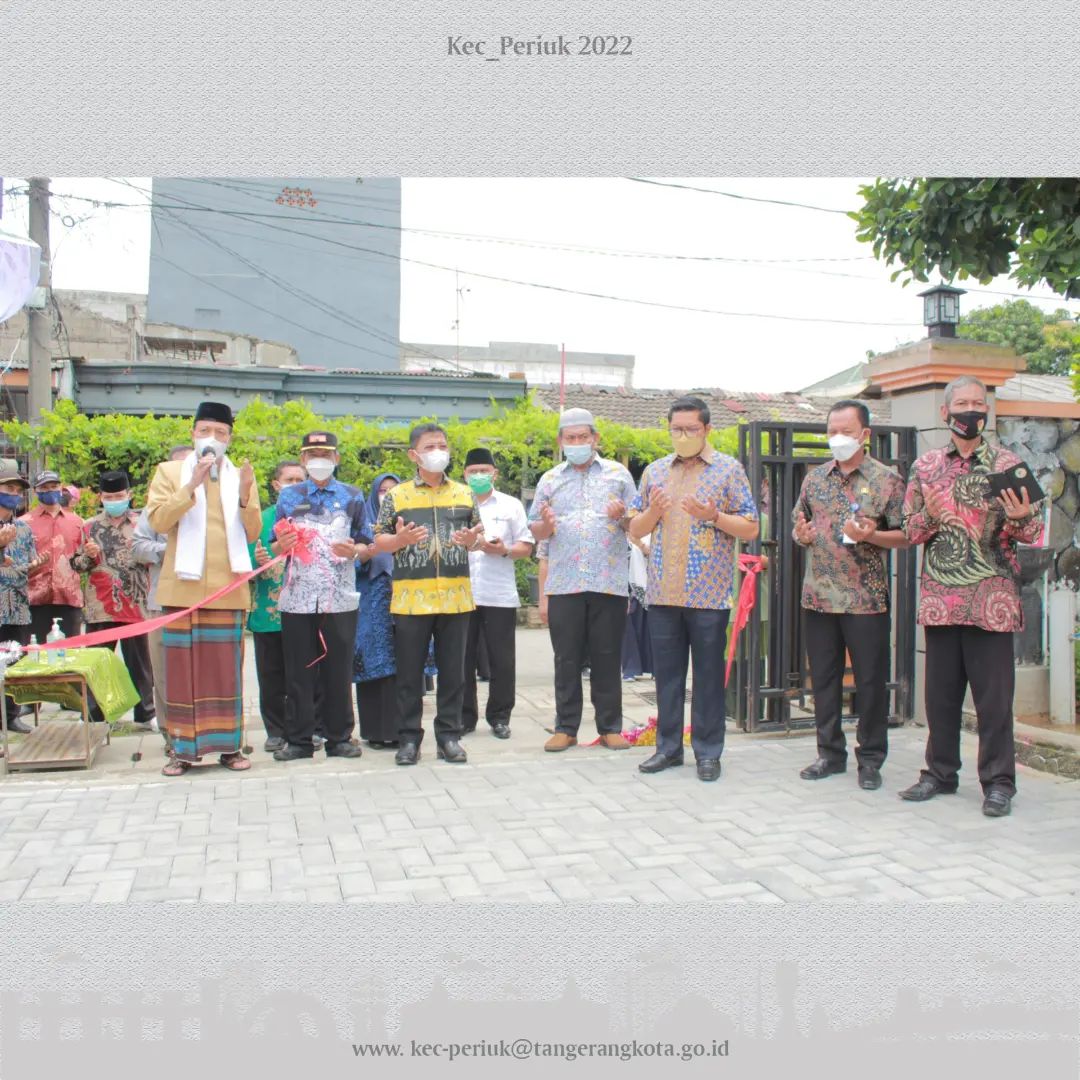 Kec Periuk Wakil Walikota Tangerang Resmikan Proyek Pembanguan Di