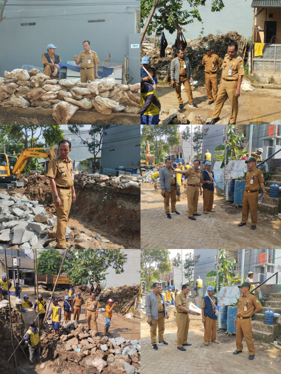 Kec Periuk Camat Periuk Monitoring Rehab Tanggul Pembatas Yang Sempat